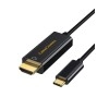 CableCreation USB C to HDMI Cable 6Feet, USB Type C to HDMI 4K@30Hz, Thunderbolt 3/4, Black