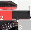 AmazonBasics Vault Case for Nintendo Switch, Red AmazonBasics Vault Case for Nintendo Switch, Red