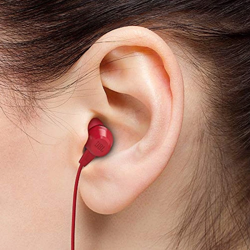 JBL T50HI in-Ear Wired Headphone with Noise Isolation Mic (Red) JBL T50HI in-Ear Wired Headphone with Noise Isolation Mic (Red)