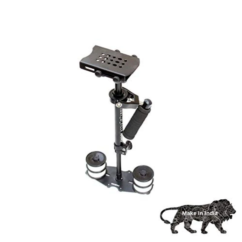 SHOOTVILLA Nano Handheld Video stabilizer or Steadycam for SLR Mini DV Cameras with Box Weighing Upto 1kg Free Quick Release Base Plate SHOOTVILLA Nano Handheld Video stabilizer or Steadycam for SLR Mini DV Cameras with Box Weighing Upto 1kg Free Quick Release Base Plate