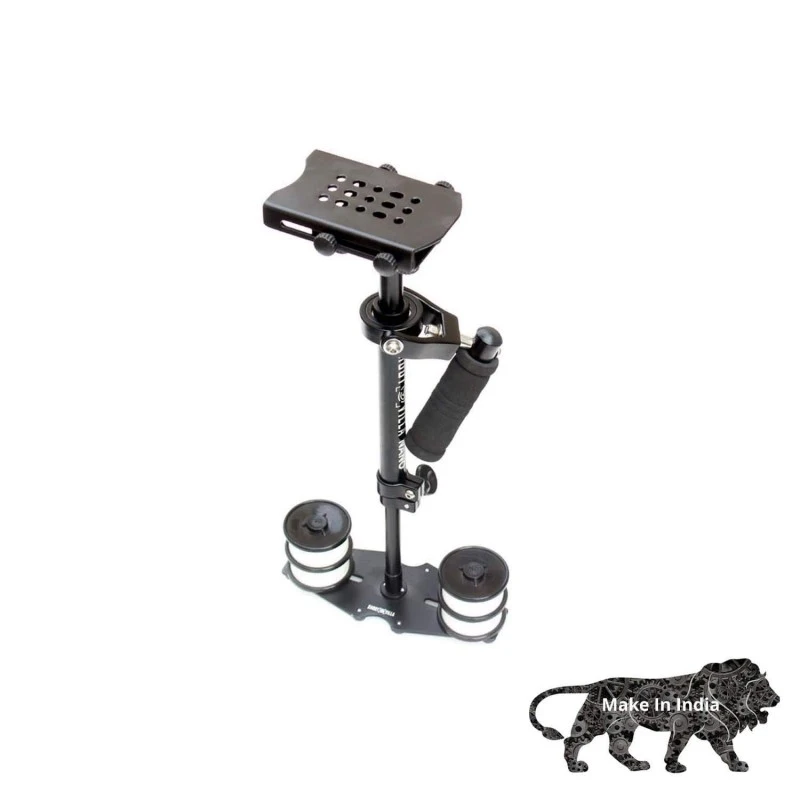 SHOOTVILLA Nano Handheld Video stabilizer or Steadycam for SLR Mini DV Cameras with Box Weighing Upto 1kg Free Quick Release Base Plate SHOOTVILLA Nano Handheld Video stabilizer or Steadycam for SLR Mini DV Cameras with Box Weighing Upto 1kg Free Quick Release Base Plate