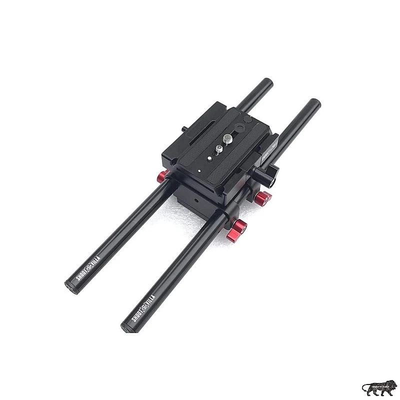 Shootvilla Universal Rail System 15mm Rod Support for EOS 5D Mark2 7D 550d t2i DSLR DV Camera HDV Video Film Shooting Movie (Black) Shootvilla Universal Rail System 15mm Rod Support for EOS 5D Mark2 7D 550d t2i DSLR DV Camera HDV Video Film Shooting Movie (Black)