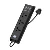 Portronics Power Plate II Extension Board - 1500W - 3 USB Ports, 3 Power Sockets, Overload Protection, Eco-Friendly, 2M Cord Length(Black) Portronics Power Plate II Extension Board - 1500W - 3 USB Ports, 3 Power Sockets, Overload Protection, Eco-Friendly, 2M Cord Length(Black)
