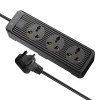 Portronics Power Plate II Extension Board - 1500W - 3 USB Ports, 3 Power Sockets, Overload Protection, Eco-Friendly, 2M Cord Length(Black) Portronics Power Plate II Extension Board - 1500W - 3 USB Ports, 3 Power Sockets, Overload Protection, Eco-Friendly, 2M Cord Length(Black)