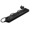 Portronics Power Plate II Extension Board - 1500W - 3 USB Ports, 3 Power Sockets, Overload Protection, Eco-Friendly, 2M Cord Length(Black) Portronics Power Plate II Extension Board - 1500W - 3 USB Ports, 3 Power Sockets, Overload Protection, Eco-Friendly, 2M Cord Length(Black)