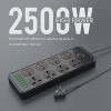 Portronics Power Plate II Extension Board - 1500W - 3 USB Ports, 3 Power Sockets, Overload Protection, Eco-Friendly, 2M Cord Length(Black) Portronics Power Plate II Extension Board - 1500W - 3 USB Ports, 3 Power Sockets, Overload Protection, Eco-Friendly, 2M Cord Length(Black)