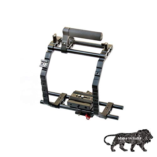 Shootvilla 9" Brackets Support Cage + Top Handle Grip 15mm Rod for DSLR Camera (SV-9INCHC) Shootvilla 9" Brackets Support Cage + Top Handle Grip 15mm Rod for DSLR Camera (SV-9INCHC)