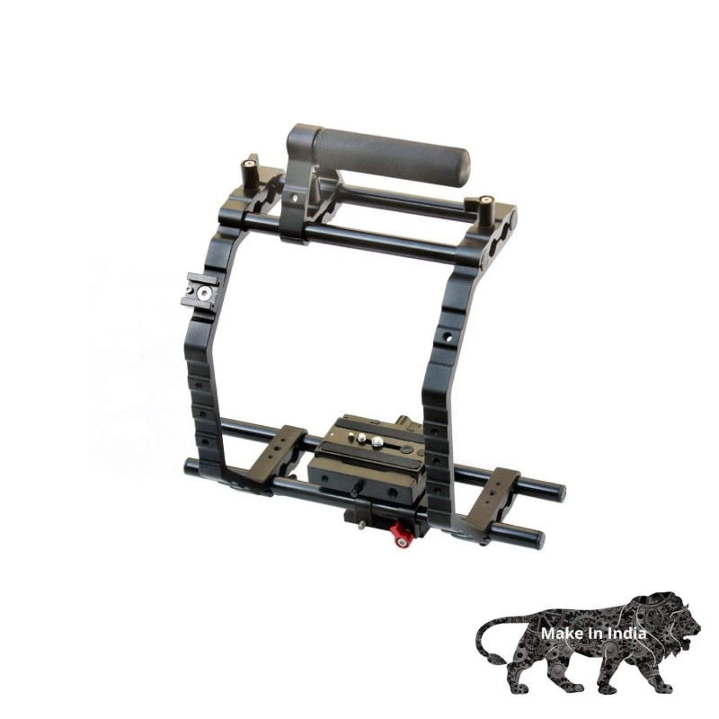 Shootvilla 9" Brackets Support Cage + Top Handle Grip 15mm Rod for DSLR Camera (SV-9INCHC) Shootvilla 9" Brackets Support Cage + Top Handle Grip 15mm Rod for DSLR Camera (SV-9INCHC)