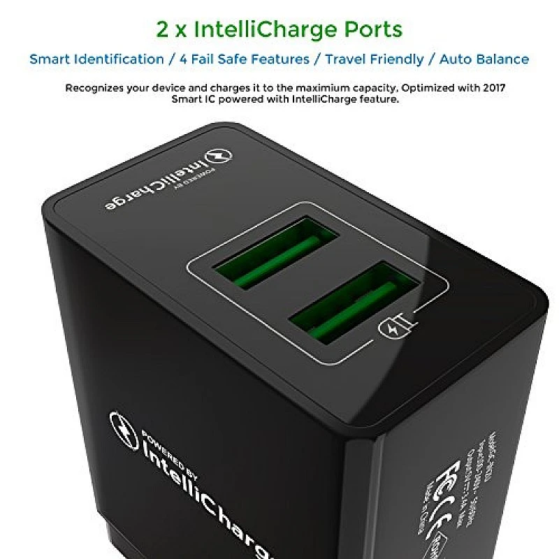 GeekCases ZipCube 2 USB / 3.4A Universal Wall Charger Adapter (Black, with Micro USB Cable) GeekCases ZipCube 2 USB / 3.4A Universal Wall Charger Adapter (Black, with Micro USB Cable)