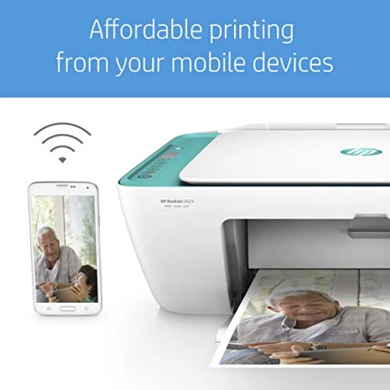 HP DeskJet 2623 All-in-One Wireless Colour Inkjet Printer White with Voice-Activated Printing Compatible with Alexa and Google Assistant HP DeskJet 2623 All-in-One Wireless Colour Inkjet Printer White with Voice-Activated Printing Compatible with Alexa and Google Assistant