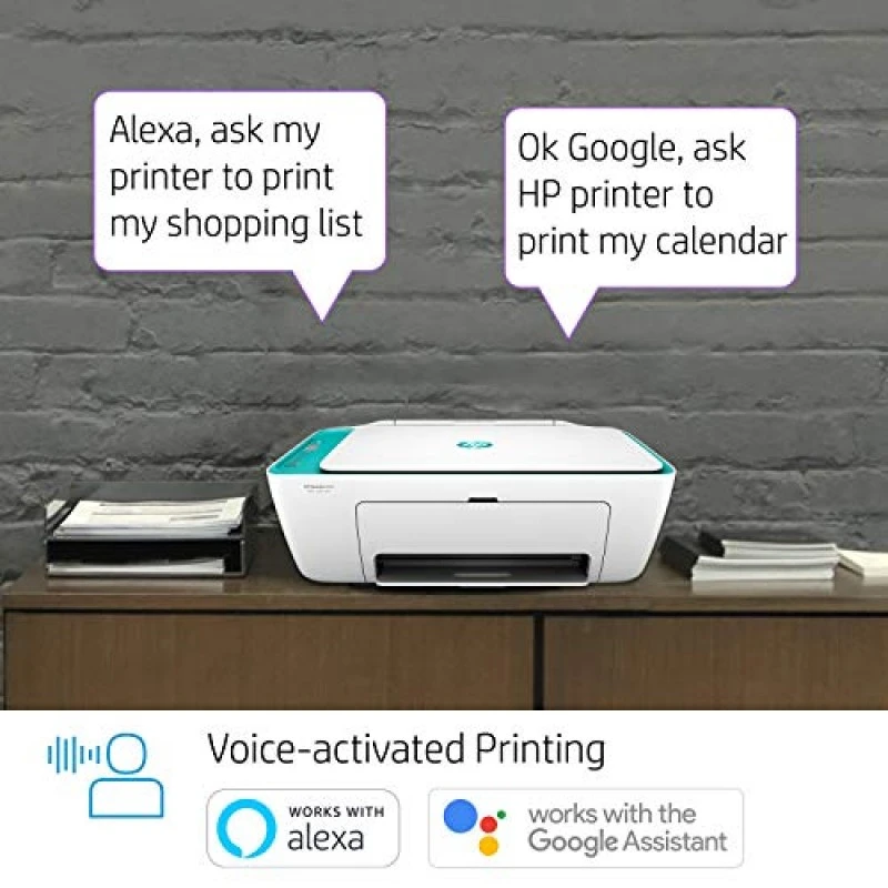 HP DeskJet 2623 All-in-One Wireless Colour Inkjet Printer White with Voice-Activated Printing Compatible with Alexa and Google Assistant HP DeskJet 2623 All-in-One Wireless Colour Inkjet Printer White with Voice-Activated Printing Compatible with Alexa and Google Assistant
