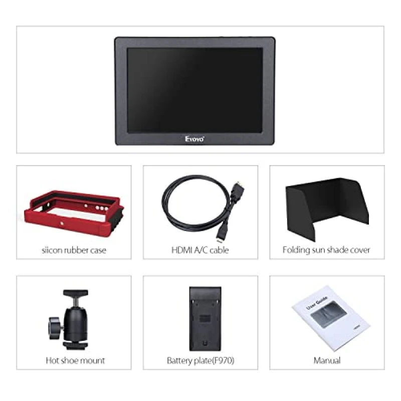 Lilliput A7S EY-ZB0167 7-inch IPS Screen 4K Camera Field Monitor for Mirrorless Cameras Lilliput A7S EY-ZB0167 7-inch IPS Screen 4K Camera Field Monitor for Mirrorless Cameras