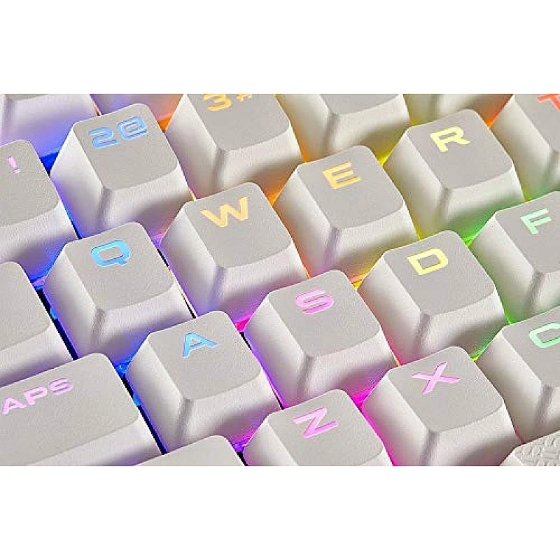 Corsair Gaming PBT Double-Shot Keycaps Full 104/105-Keyset - White Corsair Gaming PBT Double-Shot Keycaps Full 104/105-Keyset - White