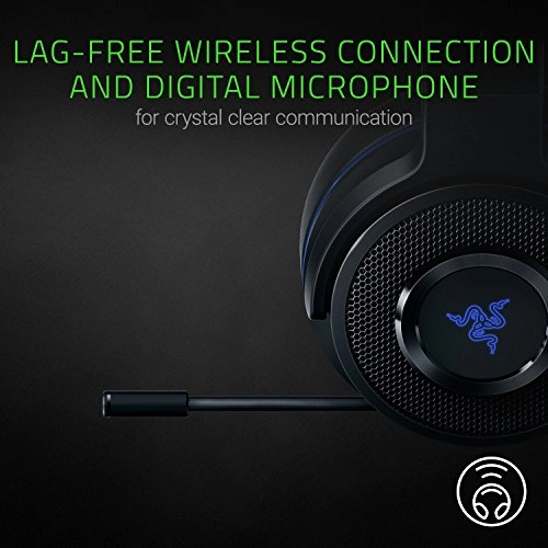 Razer Rz04-02230100-R3M1 Thresher 7.1 Bluetooth Wireless Over Ear Gaming Headphones with Leatherette Ear Cushions, with Mic Razer Rz04-02230100-R3M1 Thresher 7.1 Bluetooth Wireless Over Ear Gaming Headphones with Leatherette Ear Cushions, with Mic