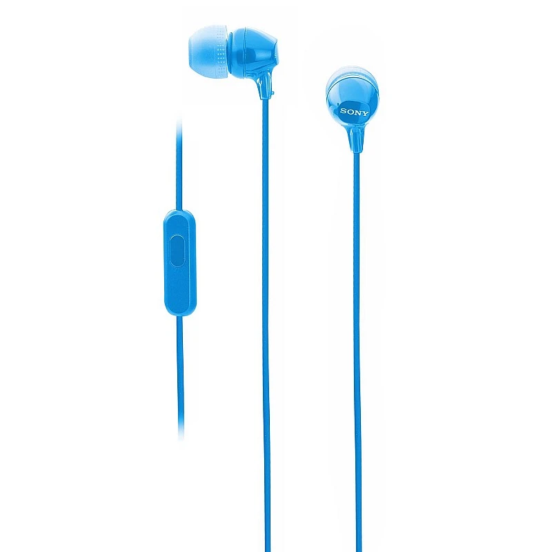 Sony MDR-EX14AP in-Ear Headset with Mic (Blue) Sony MDR-EX14AP in-Ear Headset with Mic (Blue)