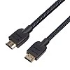AmazonBasics High-Speed Braided HDMI Cable - 6 Feet - Supports Ethernet, 3D, 4K and Audio Return (Black) AmazonBasics High-Speed Braided HDMI Cable - 6 Feet - Supports Ethernet, 3D, 4K and Audio Return (Black)