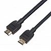 AmazonBasics High-Speed Braided HDMI Cable - 6 Feet - Supports Ethernet, 3D, 4K and Audio Return (Black) AmazonBasics High-Speed Braided HDMI Cable - 6 Feet - Supports Ethernet, 3D, 4K and Audio Return (Black)