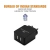 Amkette PowerPro Dual Port Wall Charger with 3.4A Smart Charging and Micro USB Cable for Android Devices (Black) Amkette PowerPro Dual Port Wall Charger with 3.4A Smart Charging and Micro USB Cable for Android Devices (Black)