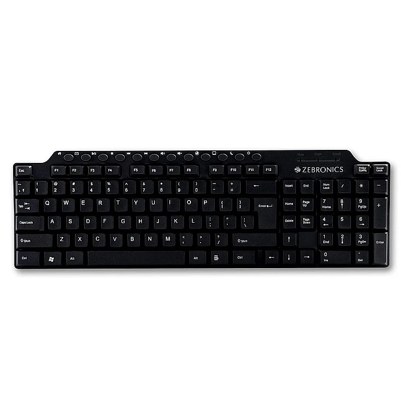 Zebronics ZEB-KM2100 Multimedia USB Keyboard Comes with 114 Keys Including 12 Dedicated Multimedia Keys Zebronics ZEB-KM2100 Multimedia USB Keyboard Comes with 114 Keys Including 12 Dedicated Multimedia Keys