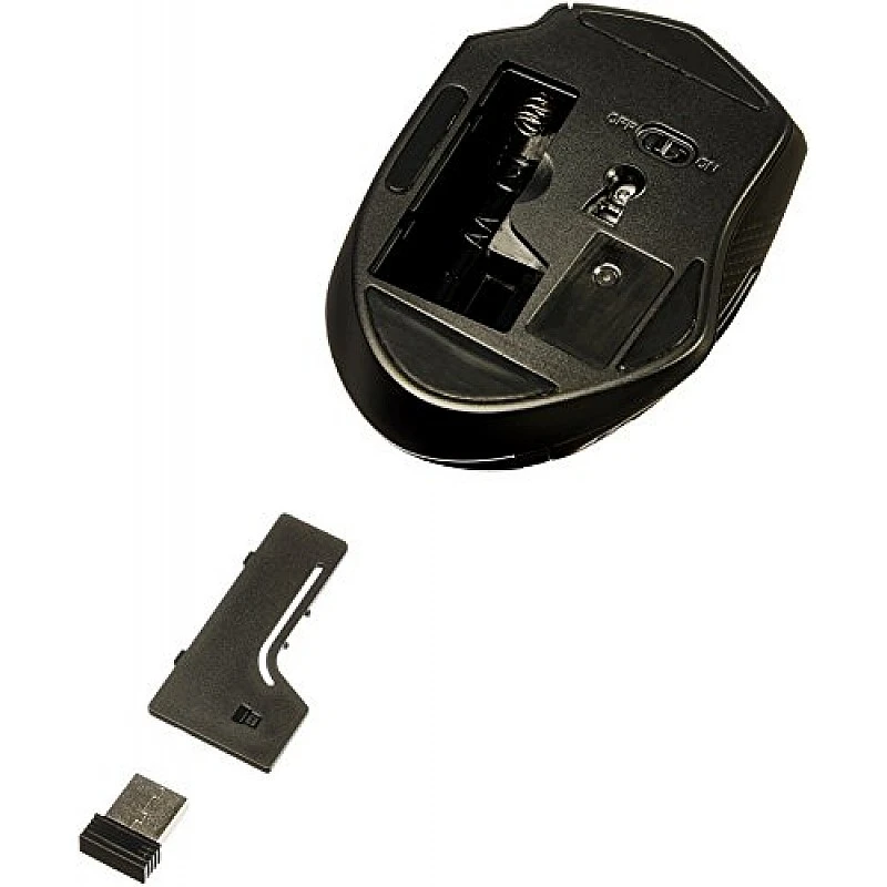 AmazonBasics USB Ergonomic Wireless Mouse - DPI Adjustable - Black AmazonBasics USB Ergonomic Wireless Mouse - DPI Adjustable - Black