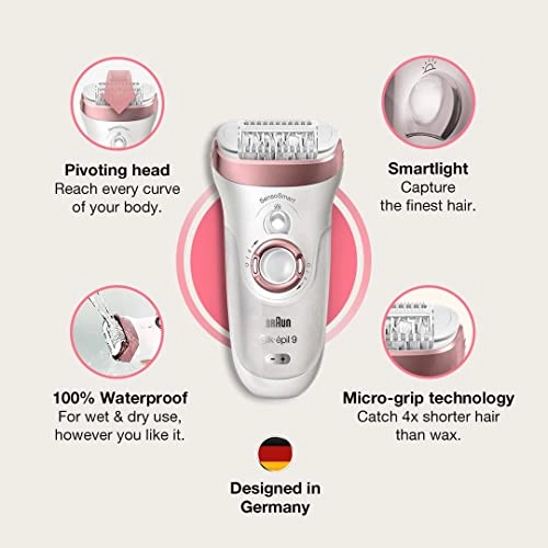 Braun Silk-epil 9-890 Epilator White pink Braun Silk-epil 9-890 Epilator White pink