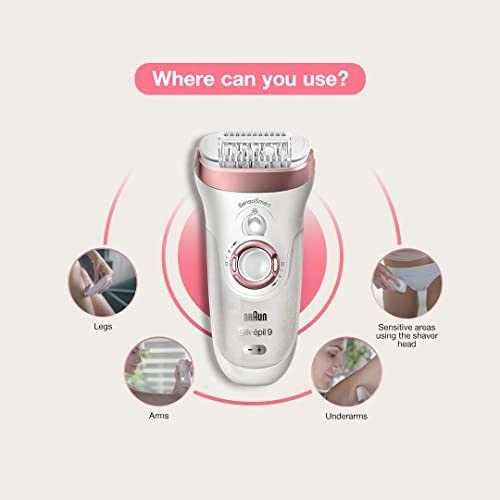 Braun Silk-epil 9-890 Epilator White pink Braun Silk-epil 9-890 Epilator White pink