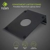 Tizum Anodised Aluminium Laptop Stand with Steady Ergonomics (Black)