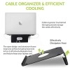 Tizum Anodised Aluminium Laptop Stand with Steady Ergonomics (Black)