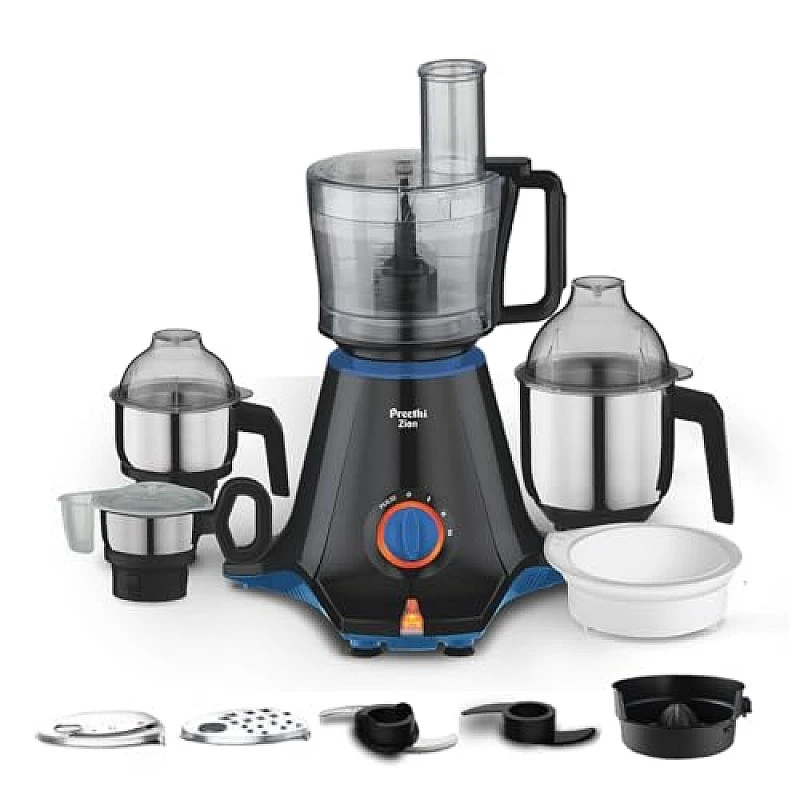 Preethi Zion MG-227 750 Watt Mixer Grinder Flexi lids, Vega Black Preethi Zion MG-227 750 Watt Mixer Grinder Flexi lids, Vega Black