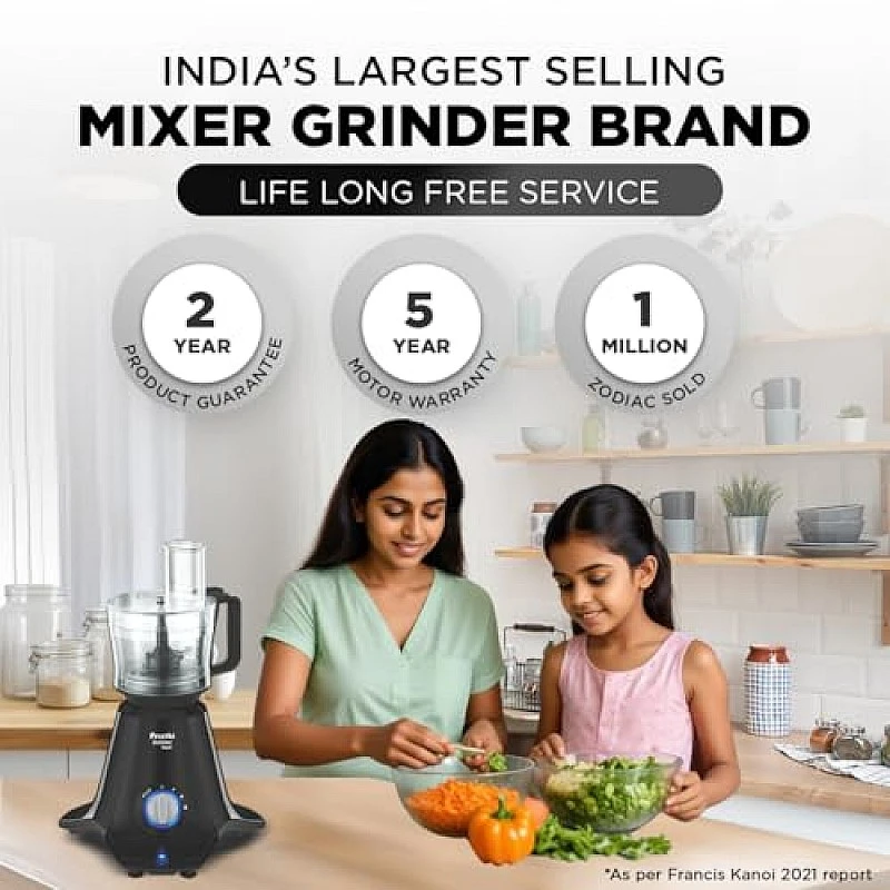 Preethi Zion MG-227 750 Watt Mixer Grinder Flexi lids, Vega Black Preethi Zion MG-227 750 Watt Mixer Grinder Flexi lids, Vega Black