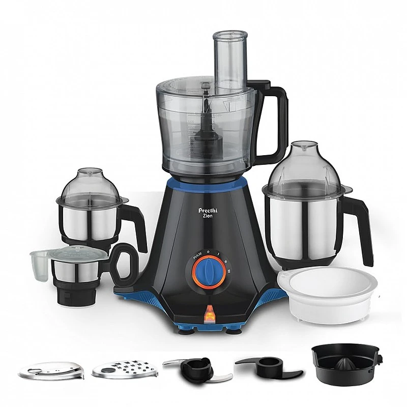 Preethi Zion MG-227 750 Watt Mixer Grinder Flexi lids, Vega Black Preethi Zion MG-227 750 Watt Mixer Grinder Flexi lids, Vega Black