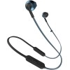JBL T205BT by Harman Pure Bass Wireless Metal Earbud Headphones with Mic (Blue) 