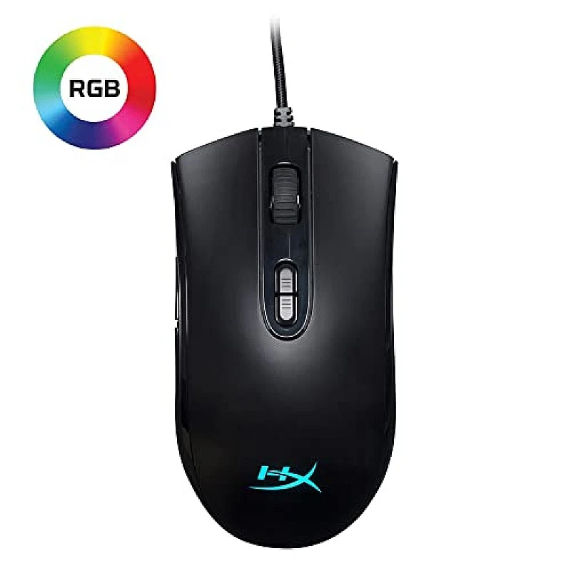 HyperX Pulsefire Surge RGB Wired Optical USB Gaming Mouse, Pixart 3389 Sensor up to 16000 DPI, Ergonomic, 6 Programmable Buttons - Black (HX-MC002B) HyperX Pulsefire Surge RGB Wired Optical USB Gaming Mouse, Pixart 3389 Sensor up to 16000 DPI, Ergonomic, 6 Programmable Buttons - Black (HX-MC002B)