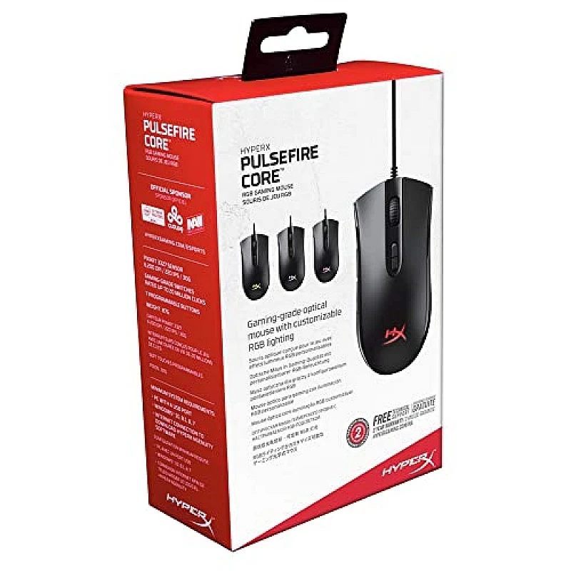 HyperX Pulsefire Surge RGB Wired Optical USB Gaming Mouse, Pixart 3389 Sensor up to 16000 DPI, Ergonomic, 6 Programmable Buttons - Black (HX-MC002B) HyperX Pulsefire Surge RGB Wired Optical USB Gaming Mouse, Pixart 3389 Sensor up to 16000 DPI, Ergonomic, 6 Programmable Buttons - Black (HX-MC002B)