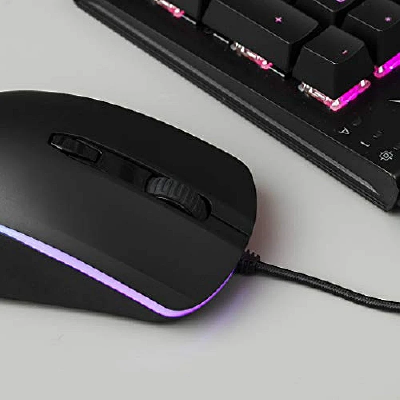 HyperX Pulsefire Surge RGB Wired Optical USB Gaming Mouse, Pixart 3389 Sensor up to 16000 DPI, Ergonomic, 6 Programmable Buttons - Black (HX-MC002B) HyperX Pulsefire Surge RGB Wired Optical USB Gaming Mouse, Pixart 3389 Sensor up to 16000 DPI, Ergonomic, 6 Programmable Buttons - Black (HX-MC002B)