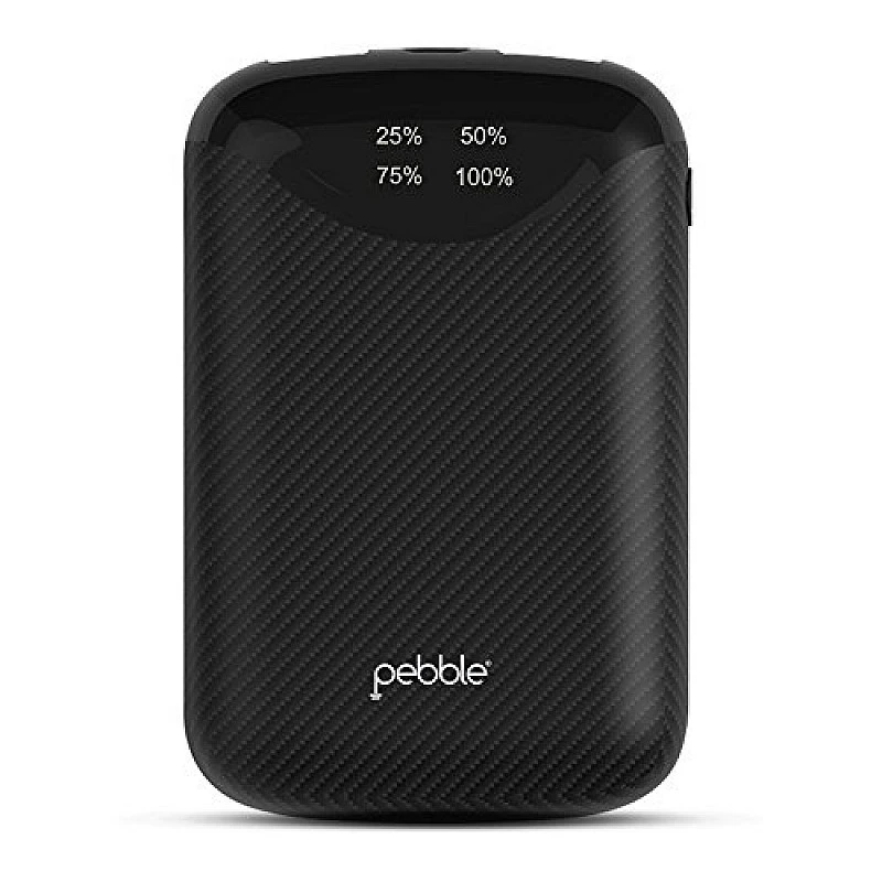 Pebble Pico Pocket Sized 10,000 mAh Power Bank | Fast Charging 2.1 A, Compatible with All Android Phones & iPhones Pebble Pico Pocket Sized 10,000 mAh Power Bank | Fast Charging 2.1 A, Compatible with All Android Phones & iPhones