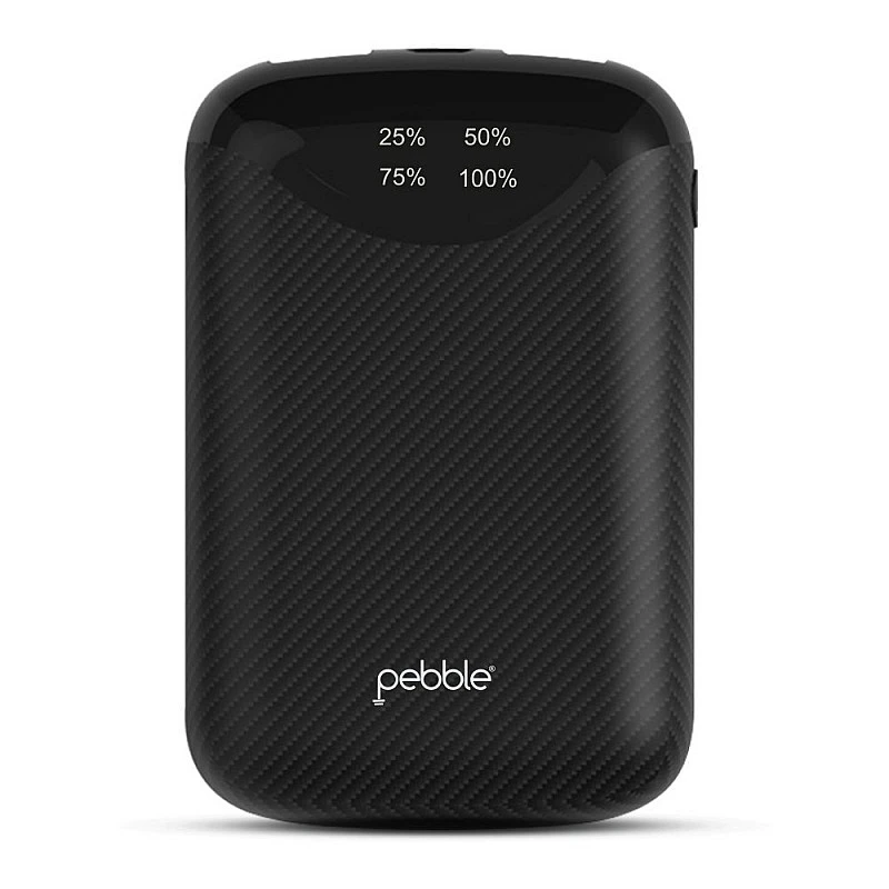 Pebble Pico Pocket Sized 10,000 mAh Power Bank | Fast Charging 2.1 A, Compatible with All Android Phones & iPhones Pebble Pico Pocket Sized 10,000 mAh Power Bank | Fast Charging 2.1 A, Compatible with All Android Phones & iPhones