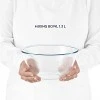 Borosil Glass Serving And Mixing Bowls With Lids, Oven and Microwave Safe Bowls, Set of 3 Borosilicate Glass, Clear Borosil Glass Serving And Mixing Bowls With Lids, Oven and Microwave Safe Bowls, Set of 3 Borosilicate Glass, Clear