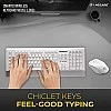 Lapcare Smartoo Wireless Membraned Keyboard and 1200 DPI Mouse Combo with Auto Sleep (White/Silver) Lapcare Smartoo Wireless Membraned Keyboard and 1200 DPI Mouse Combo with Auto Sleep (White/Silver)