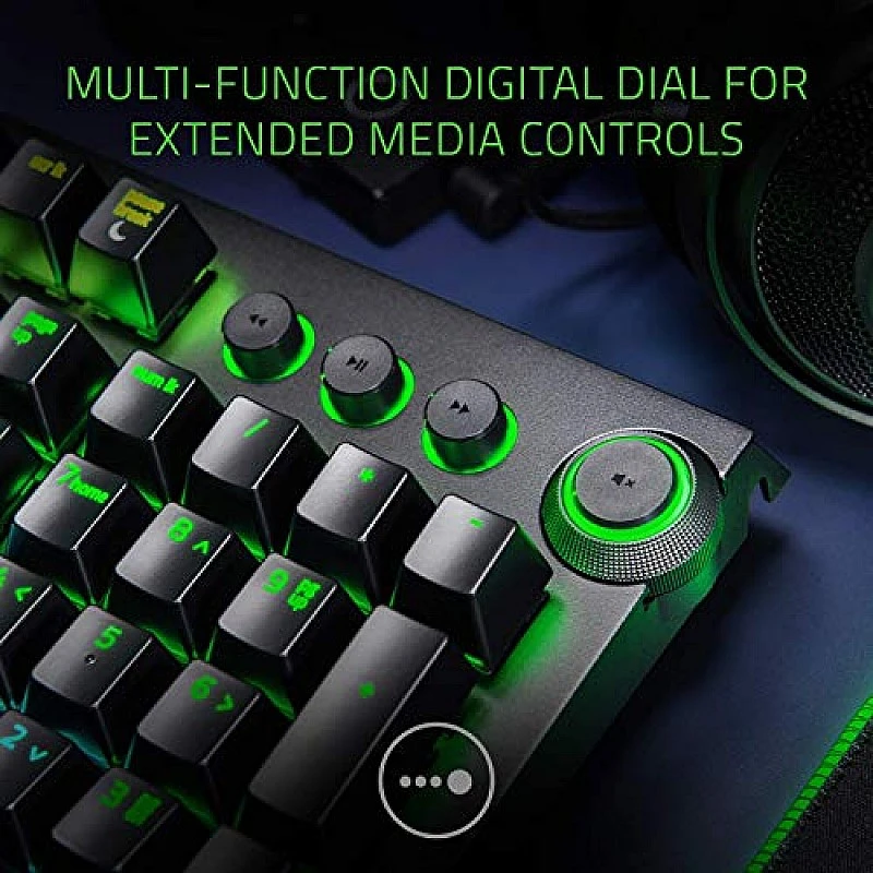 Razer BlackWidow Elite: Esports Gaming Keyboard - Multi-Function Digital Dial with Dedicated Media Controls Razer BlackWidow Elite: Esports Gaming Keyboard - Multi-Function Digital Dial with Dedicated Media Controls