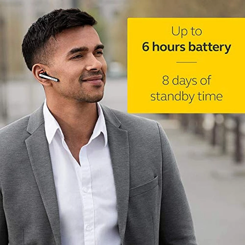 Jabra Talk 45 Wireless in Ear Bluetooth Headset for High Definition Hands-Free Calls with Mic Silver Jabra Talk 45 Wireless in Ear Bluetooth Headset for High Definition Hands-Free Calls with Mic Silver