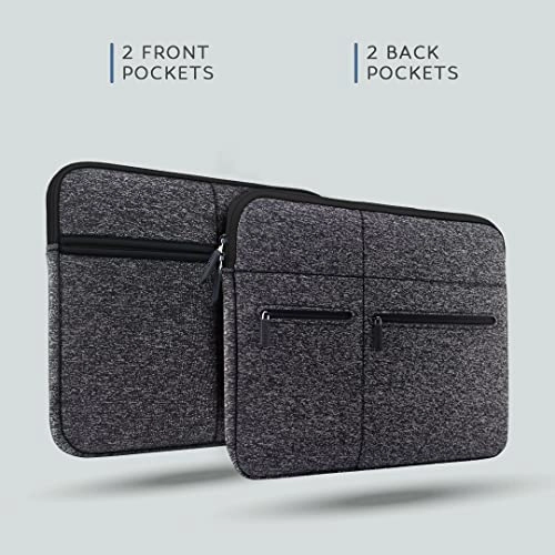 AirCase Premium Laptop Bag with 6 Pockets fits Upto 13.3 Laptop MacBook, Charcoal Black AirCase Premium Laptop Bag with 6 Pockets fits Upto 13.3 Laptop MacBook, Charcoal Black