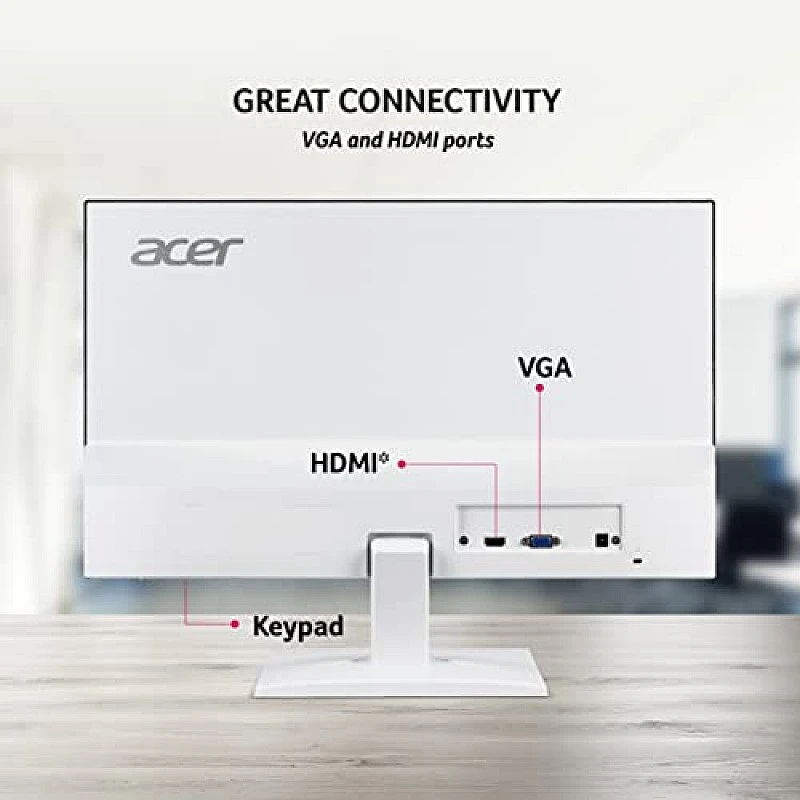 Acer HA270 27 Inch (68.58 cm) Full HD IPS LCD Monitor with LED Back Light technology (White) Acer HA270 27 Inch (68.58 cm) Full HD IPS LCD Monitor with LED Back Light technology (White)