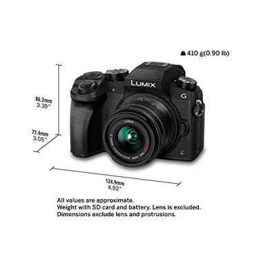 Panasonic LUMIX G7 16.00 MP 4K Mirrorless Interchangeable Lens Camera Kit with 14-42 mm Lens (Black)