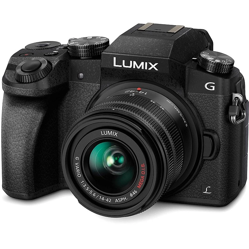 Panasonic LUMIX G7 16.00 MP 4K Mirrorless Interchangeable Lens Camera Kit with 14-42 mm Lens (Black) Panasonic LUMIX G7 16.00 MP 4K Mirrorless Interchangeable Lens Camera Kit with 14-42 mm Lens (Black)