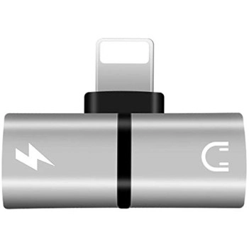 Wayona 2 in 1 Mini Portable Charging Metal Splitter for Audio and Charger Adapter Compatible with iPhones