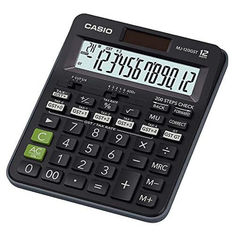 Casio MJ-120GST GST Calculator (Black) Casio MJ-120GST GST Calculator (Black)