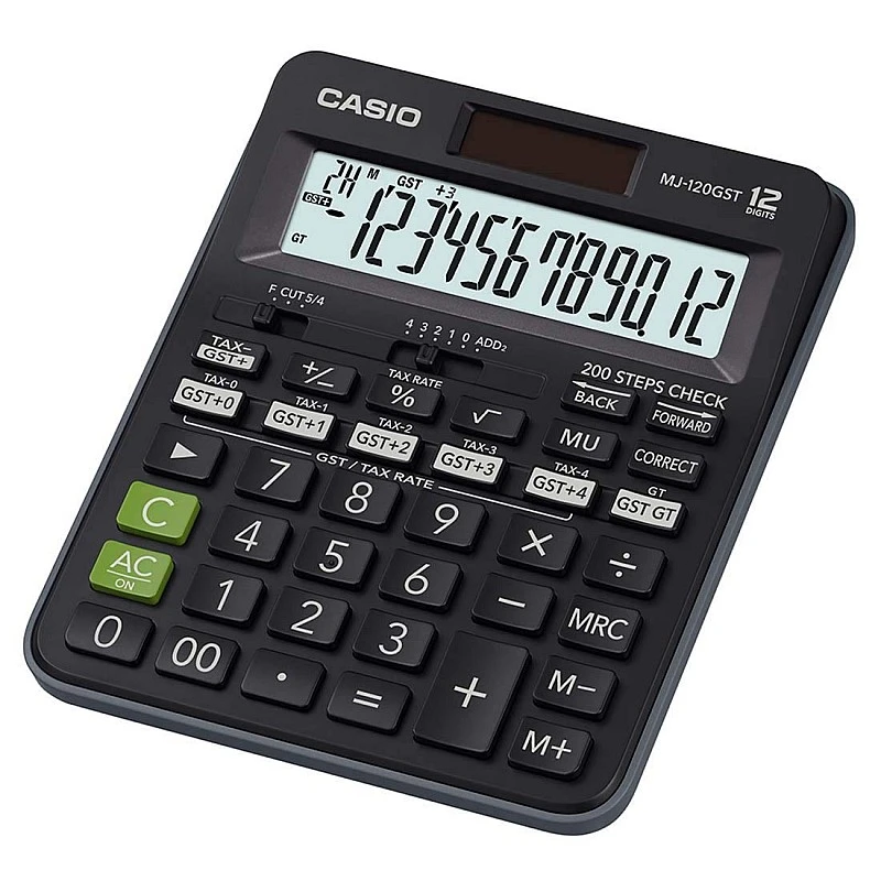 Casio MJ-120GST GST Calculator (Black) Casio MJ-120GST GST Calculator (Black)