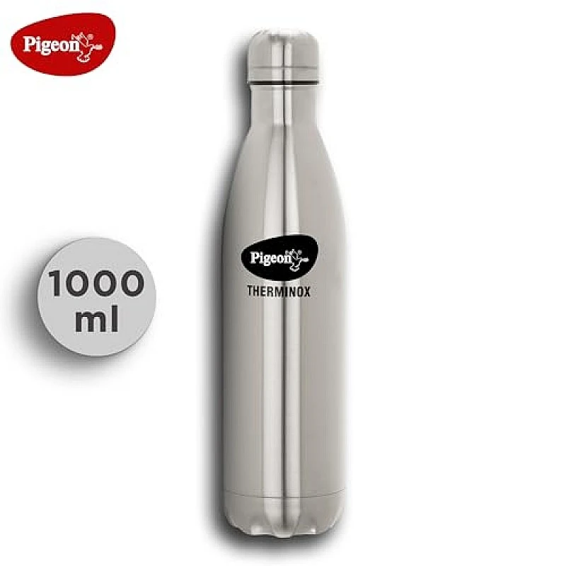 Pigeon by Stovekraft Aqua Therminox Stainless Steel Vaccum Insulated Water Bottle with Hot and Cold Retention (1000 ml) Pigeon by Stovekraft Aqua Therminox Stainless Steel Vaccum Insulated Water Bottle with Hot and Cold Retention (1000 ml)