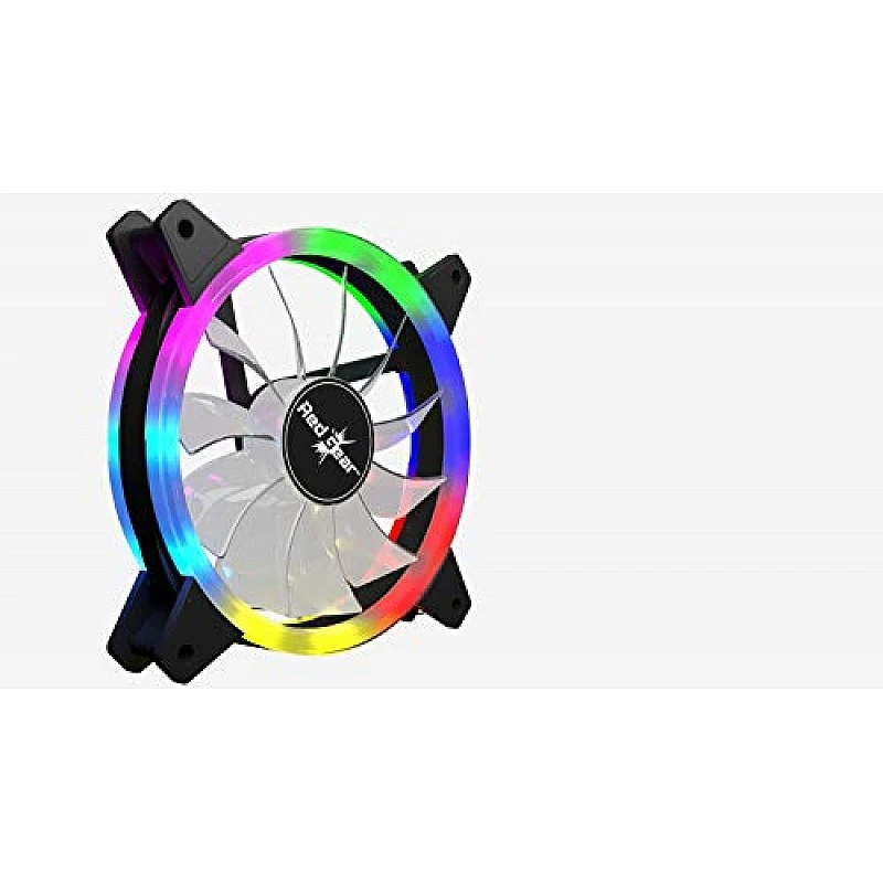 Redgear Turbo F-1 Case Cooling Fan with auto RGB for PC Black Redgear Turbo F-1 Case Cooling Fan with auto RGB for PC Black